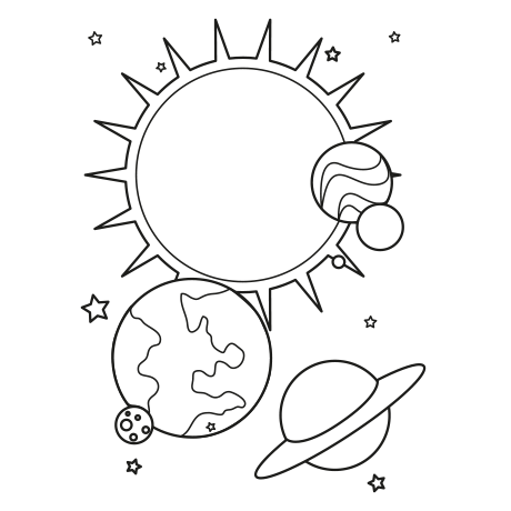 Нарисовать луну 1 класс. Космос раскраска для детей. Планеты для раскрашивания для детей. Раскраска планеты и звезды. Раскраска земля и солнце.